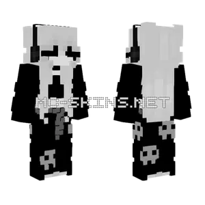 Skull Emo Girl Minecraft skin
