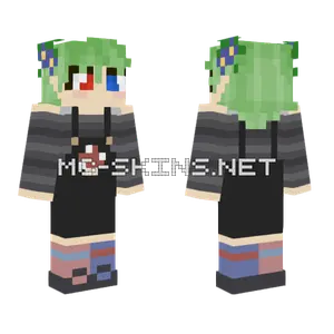 Skye Green Hair Minecraft skin