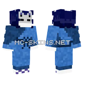 Sla Blue Outfit Minecraft skin