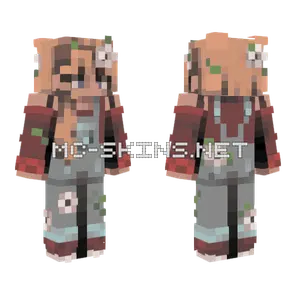 Sleeping In The Garden Minecraft skin