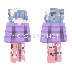 Sleepy Zzz Cat Minecraft skin