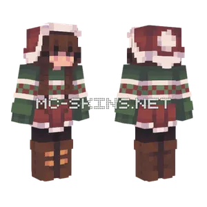 Sleigh Ride Girl Minecraft skin