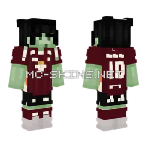 Slime Boy Red Jersey Minecraft skin