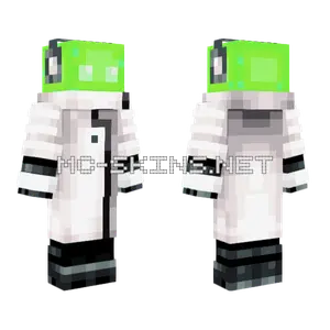 Slime Lab Coat Minecraft skin