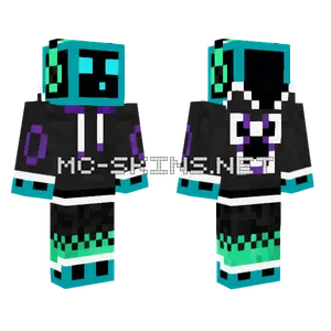 Slime Neon Creeper Minecraft skin