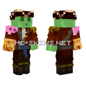 Slime Pirate Minecraft skin