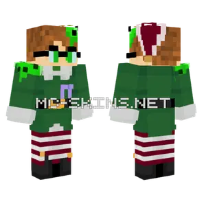 Slimecicle Emerald Elves Minecraft skin