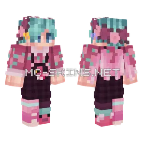 Smajor Pink Parrots Minecraft skin