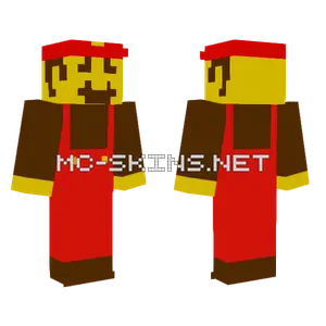 SMB1 Mario Minecraft skin