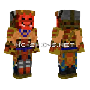 Smite Hachiman Minecraft skin