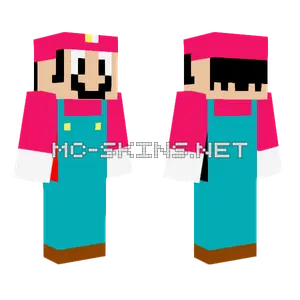 Smw Mario Minecraft skin