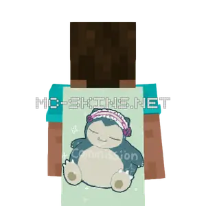 Snorlax Chibi cape, outside and lining