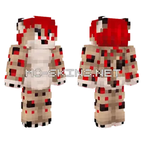Snow Leopard Keter Commission Minecraft skin