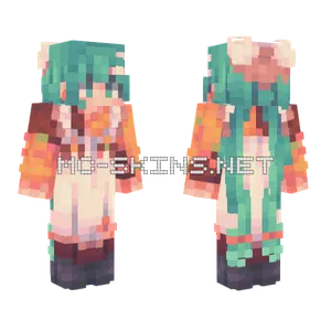 Snow Miku 2024 Minecraft skin