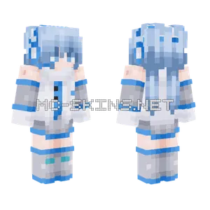 Snow Miku Minecraft skin