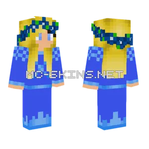 Snowflake Girl Minecraft skin