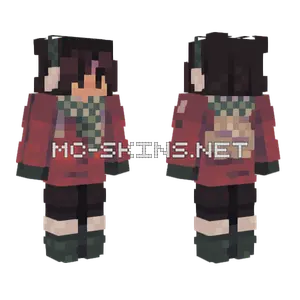 Snowmen With Charcoal Smiles Minecraft skin