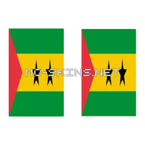 São Tomé and Príncipe Flag cape, outside and lining