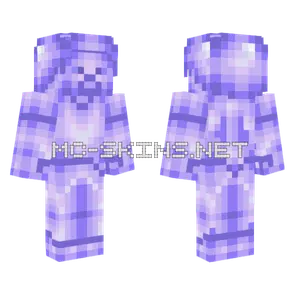 Soft Purple Steve Minecraft skin