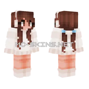 Soft Winter Outfit Girl Minecraft skin