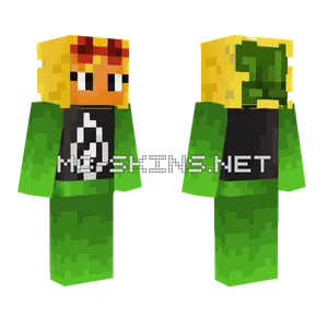 Solar Flare Boy Minecraft skin