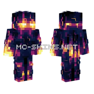 Solar Galaxy Glow Effect Minecraft skin