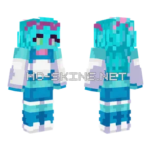 Solara Blue Outfit Minecraft skin