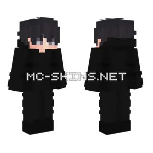 Somber Black Outfit Minecraft skin