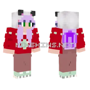 Sonia Panda Girl Minecraft skin