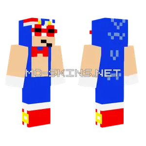 Sonic Birthday Party Outfit Minecraft skin