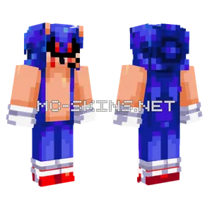 Sonic Exe Crimsonx Minecraft skin