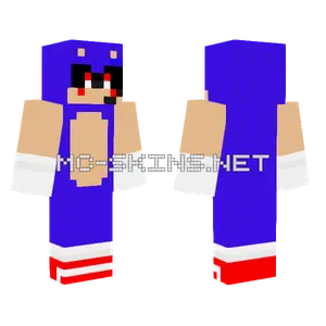 Sonic Exe V3 Minecraft skin