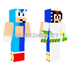 Sonic Generations Remaster Blue Minecraft skin