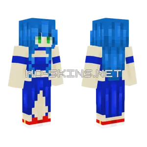 Sonic Girl Minecraft skin