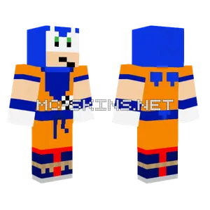 Sonic Goku Clothes Minecraft skin