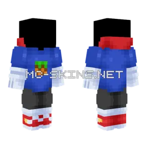 Sonic Hoodie Minecraft skin