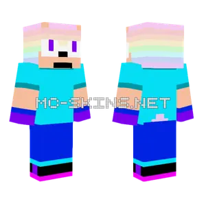 Sonic Hyper Form Minecraft skin