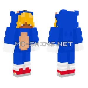 Sonic Onesie Minecraft skin