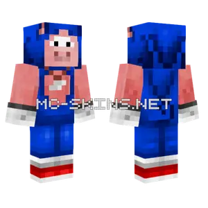 Sonic Pig The Hedgehog Minecraft skin