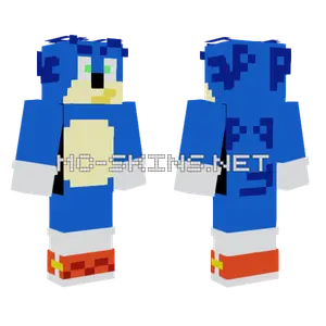Sonic The Hedgehog Minecraft skin