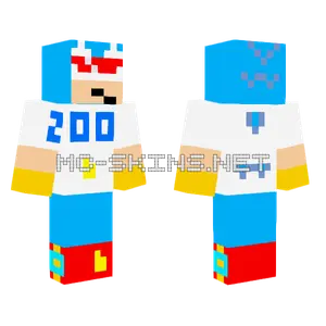 Sonic The Hedgehog Minecraft skin