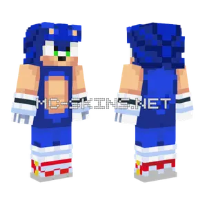 Sonic The Hedgehog Minecraft skin