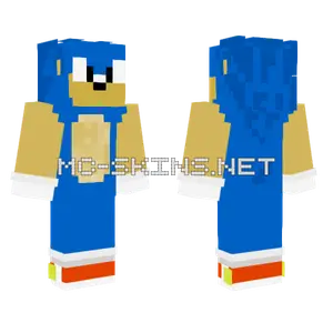 Sonic The Hedgehog Minecraft skin