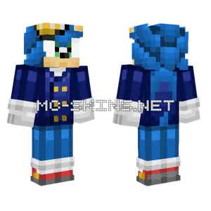 Sonic The Hedgehog Minecraft skin