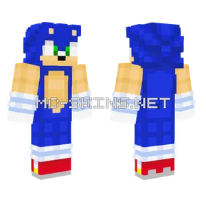 Sonic The Hedgehog Minecraft skin