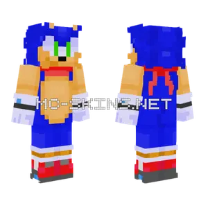 Sonic The Hedgehog Minecraft skin