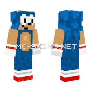 Sonic The Hedgehog Minecraft skin