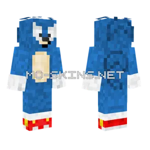 Sonic The Hedgehog Minecraft skin