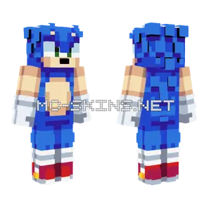 Sonic The Hedgehog Minecraft skin