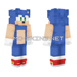 Sonic The Hedgehog Minecraft skin